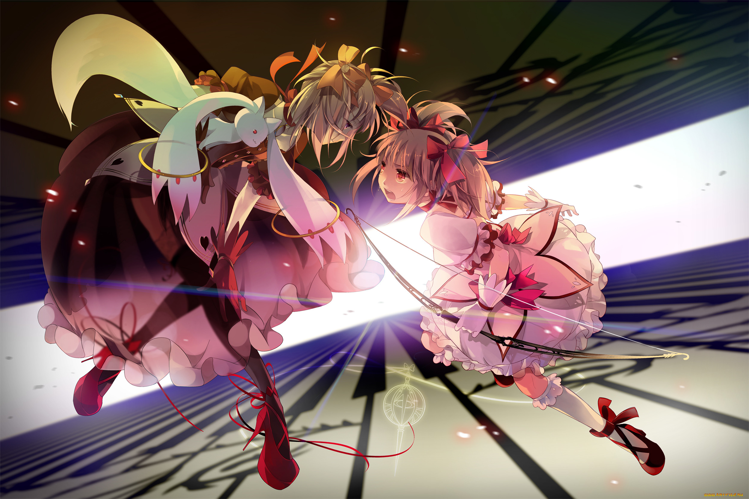 , mahou, shoujo, madoka, magika, kyuubee, kaname, kriemhild, gretchen, magica